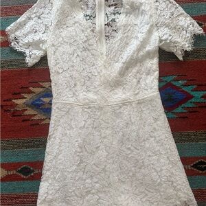 Elegant White Lace Romper